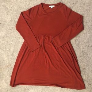 Orange Sweater Dress